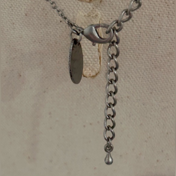 JK by Thirty-One “Whisper Cross Necklace” 2 tone silver/gold 16”+ 2” extenderNWT - Picture 3 of 7